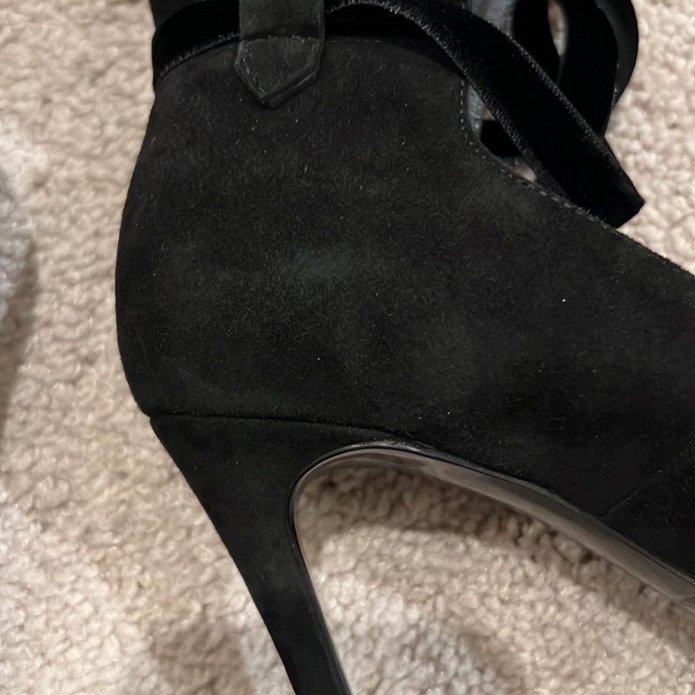 Deimille Camoscio Nero Suede Heels - Picture 15 of 16